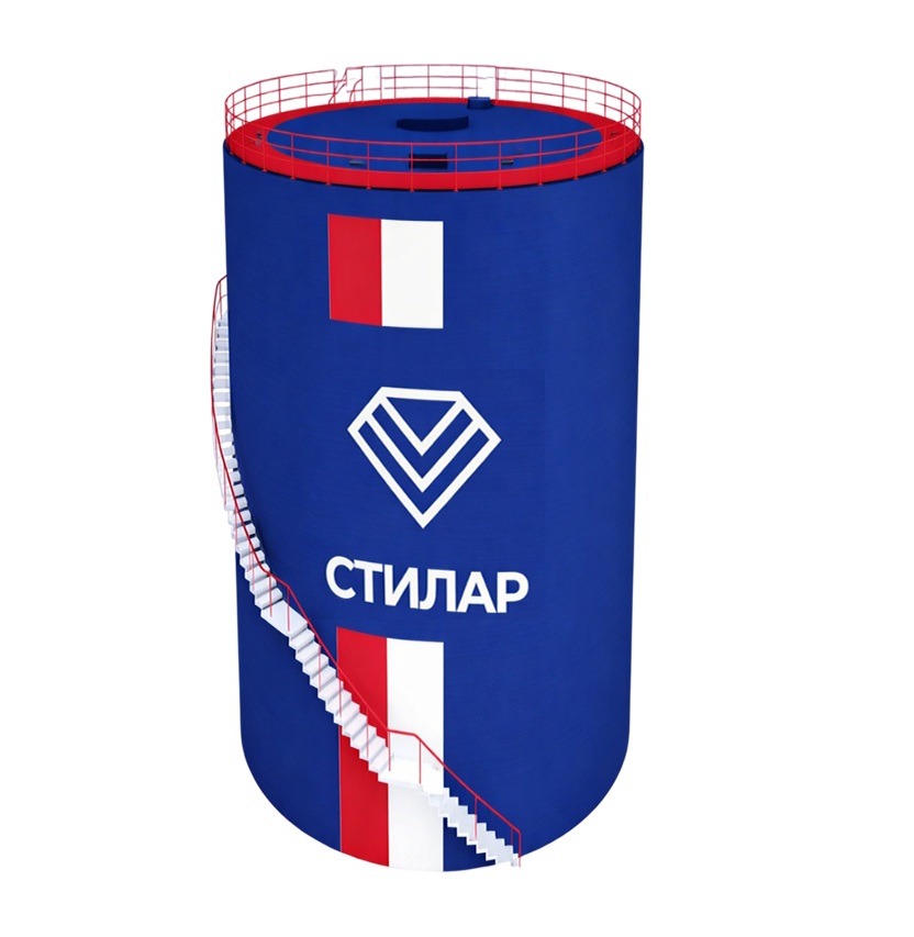 Цельносварной резервуар РВС для сточных вод 10 м³ от завода-производителя