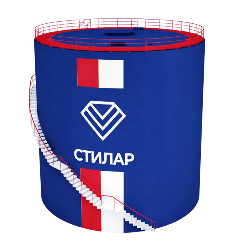 Цельносварной резервуар РВС  100 м³ от завода-производителя